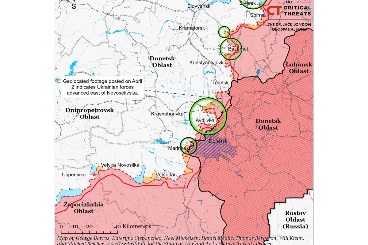 ЗСУ провели успішний контрнаступ біля Авдіївки, — ISW