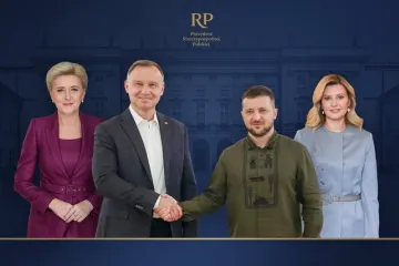 ​Президента України вітають у столиці братньої Польщі