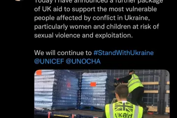 ​Російське вторгнення в Україну : Сполучене Королівство надає ще більше гуманітарної допомоги для найбільш уразливих верств населення України