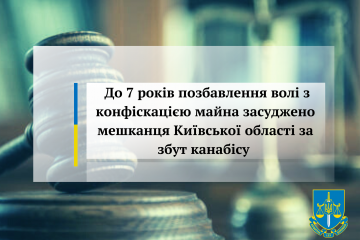 До 7 років позбавлення волі з конфіскацією майна засуджено мешканця Київської області за збут канабісу До 7 років позбавлення волі з конфіскацією майна засуджено мешканця Київської області за збут канабісу