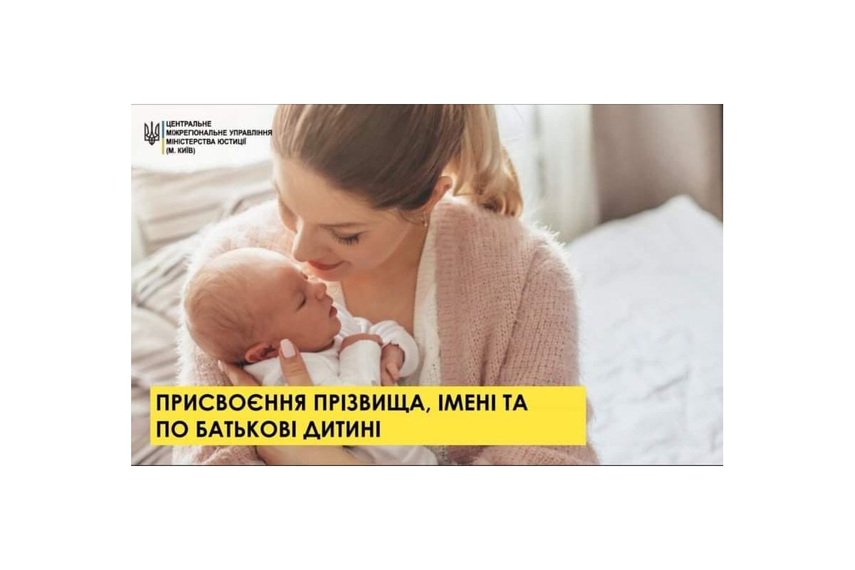 Присвоєння призвища, імені та по батькові дитині Присвоєння призвища, імені та по батькові дитині