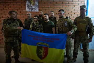 ​Володимир Зеленський відвідав позиції українських військ у районі Бахмута та Лисичанська