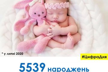 5539 новонароджених малюків зареєстрували відділи ДРАЦС Центрального міжрегіонального управління Міністерства юстиції (м. Київ) впродовж липня. 5539 новонароджених малюків зареєстрували відділи ДРАЦС Центрального міжрегіонального управління Міністерства юстиції (м. Київ) впродовж липня.