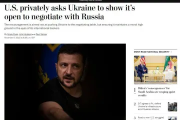 ​Адміністрація Байдена приватно просить українське керівництво показати відкритість для переговорів з росією, пише Washington Post
