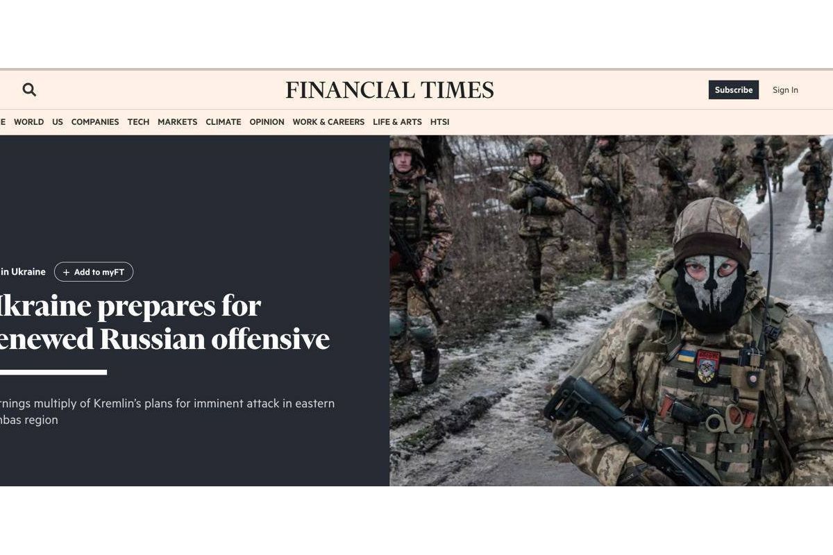 рф може почати новий наступ у найближчі 10 днів, – Financial Times рф може почати новий наступ у найближчі 10 днів, – Financial Times