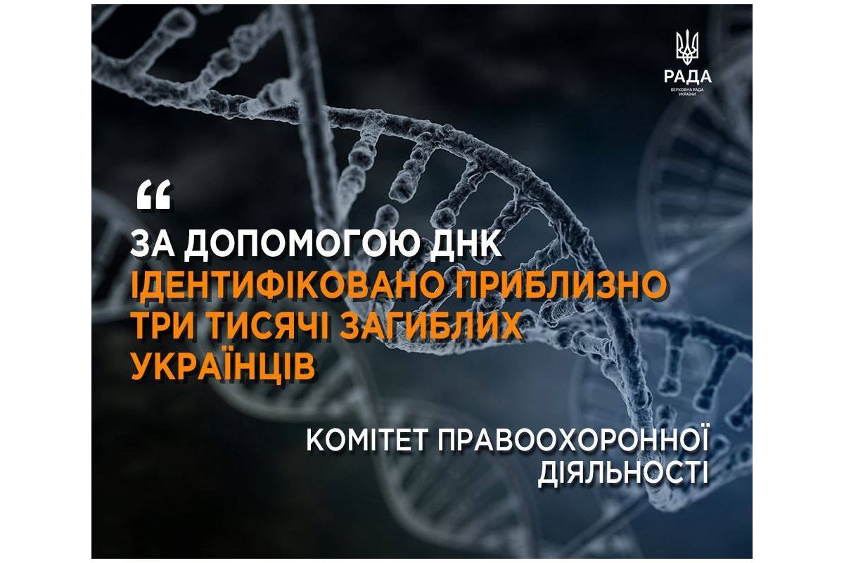 За допомогою ДНК ідентифіковано приблизно три тисячі загиблих українців, — Комітет правоохоронної діяльності За допомогою ДНК ідентифіковано приблизно три тисячі загиблих українців, — Комітет правоохоронної діяльності