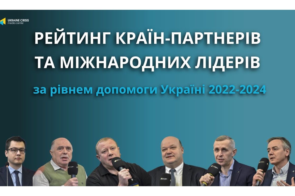 Результати експертного опитування "Рейтинг країн-партнерів та міжнародних лідерів за рівнем допомоги Україні 2022-2024" Результати експертного опитування "Рейтинг країн-партнерів та міжнародних лідерів за рівнем допомоги Україні 2022-2024"