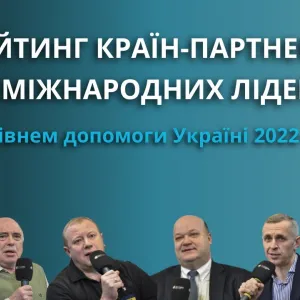 ​Результати експертного опитування "Рейтинг країн-партнерів та міжнародних лідерів за рівнем допомоги Україні 2022-2024"