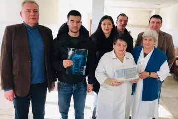 ​Петровский Александр Владимирович: Подарил пансионату для престарелых в котором находятся 605 мужчин и женщин, инвалиды 1 и 2 группы новый кардиограф