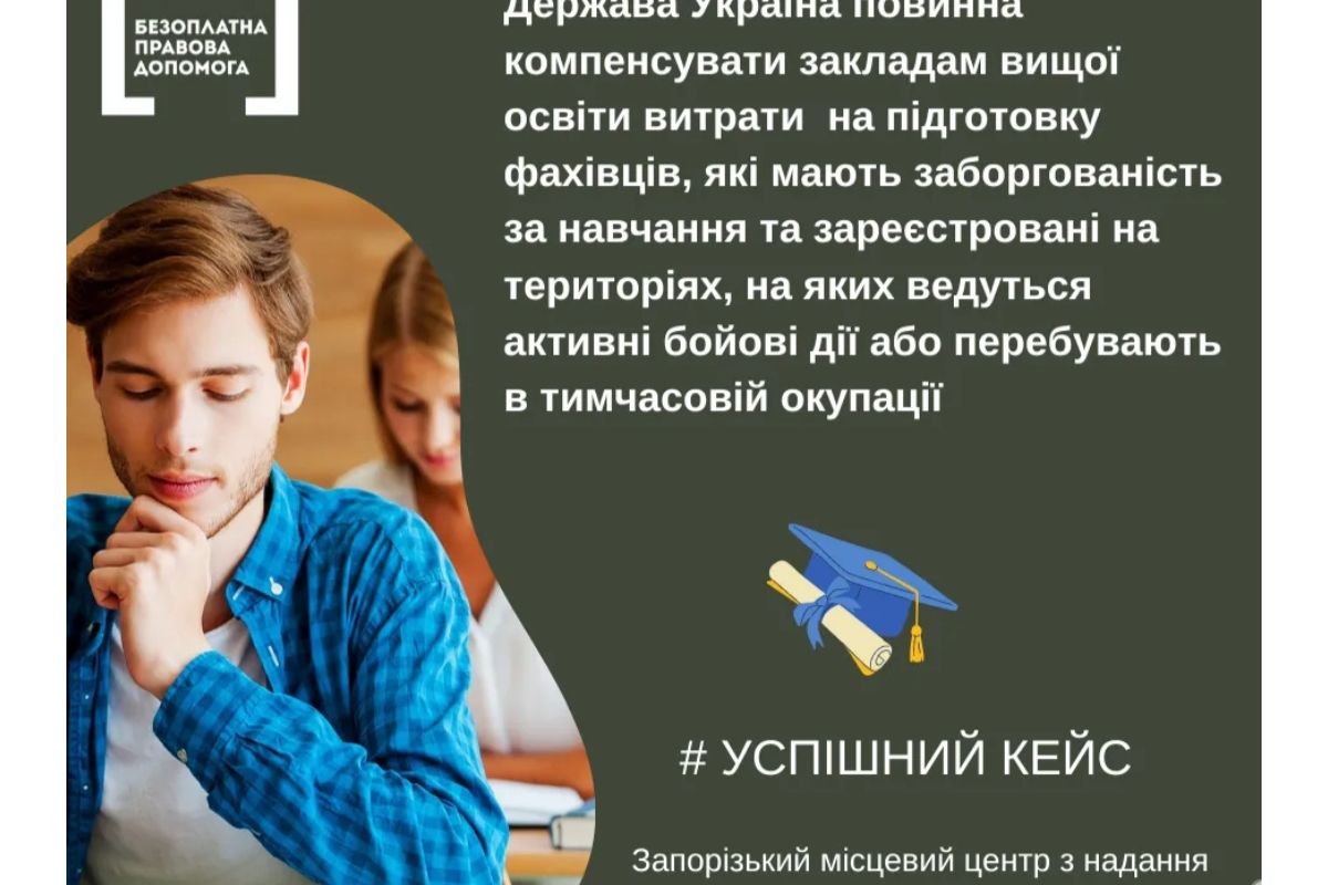 Право на компенсацію за навчання у закладах вищої освіти Право на компенсацію за навчання у закладах вищої освіти
