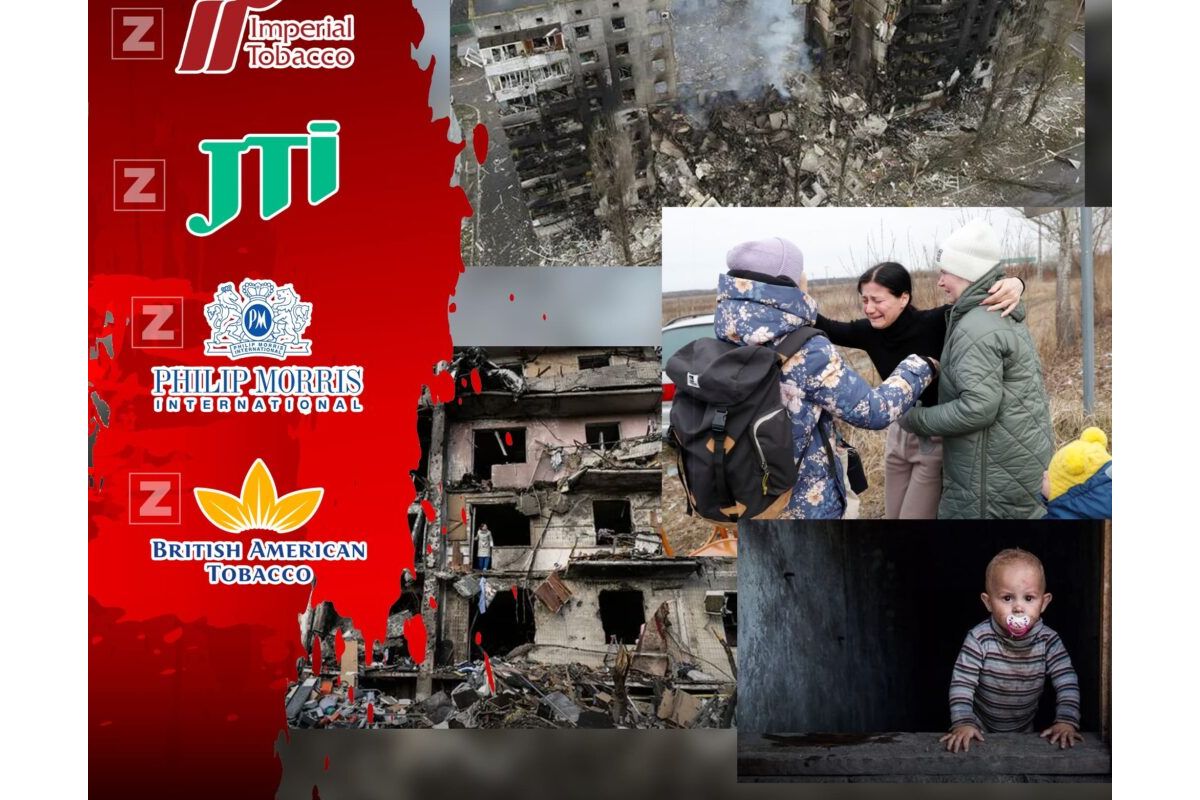 Тютюнові корпорації фінансують бюджет країни-агресора Росії, яка вбиває українців Тютюнові корпорації фінансують бюджет країни-агресора Росії, яка вбиває українців