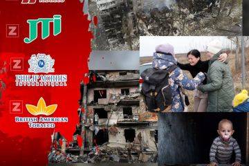 Тютюнові корпорації фінансують бюджет країни-агресора Росії, яка вбиває українців Тютюнові корпорації фінансують бюджет країни-агресора Росії, яка вбиває українців