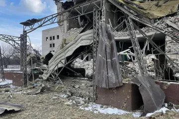 ​⚡️Окупанти вщент зруйнували лікарню в Ізюмі
