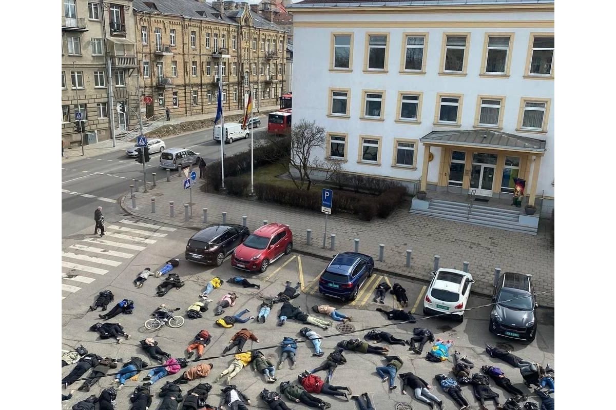 Акція протесту у Вільнюсі Акція протесту у Вільнюсі