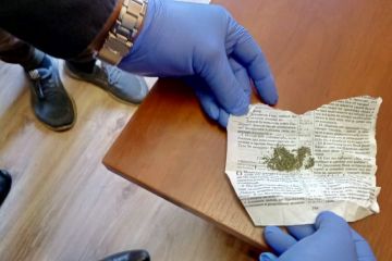 Судові охоронці виявили у відвідувача однієї із судових установ Київщини речовину рослинного походження, схожу на наркотичну  Судові охоронці виявили у відвідувача однієї із судових установ Київщини речовину рослинного походження, схожу на наркотичну