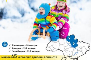 Cічневі мільйони: яку суму аліментів у 2021 році отримали діти Полтавщини, Чернігівщини та Сумщини Cічневі мільйони: яку суму аліментів у 2021 році отримали діти Полтавщини, Чернігівщини та Сумщини