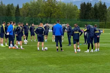​Збірна України майже в повному складі посилено тренується перед матчем з Шотландією
