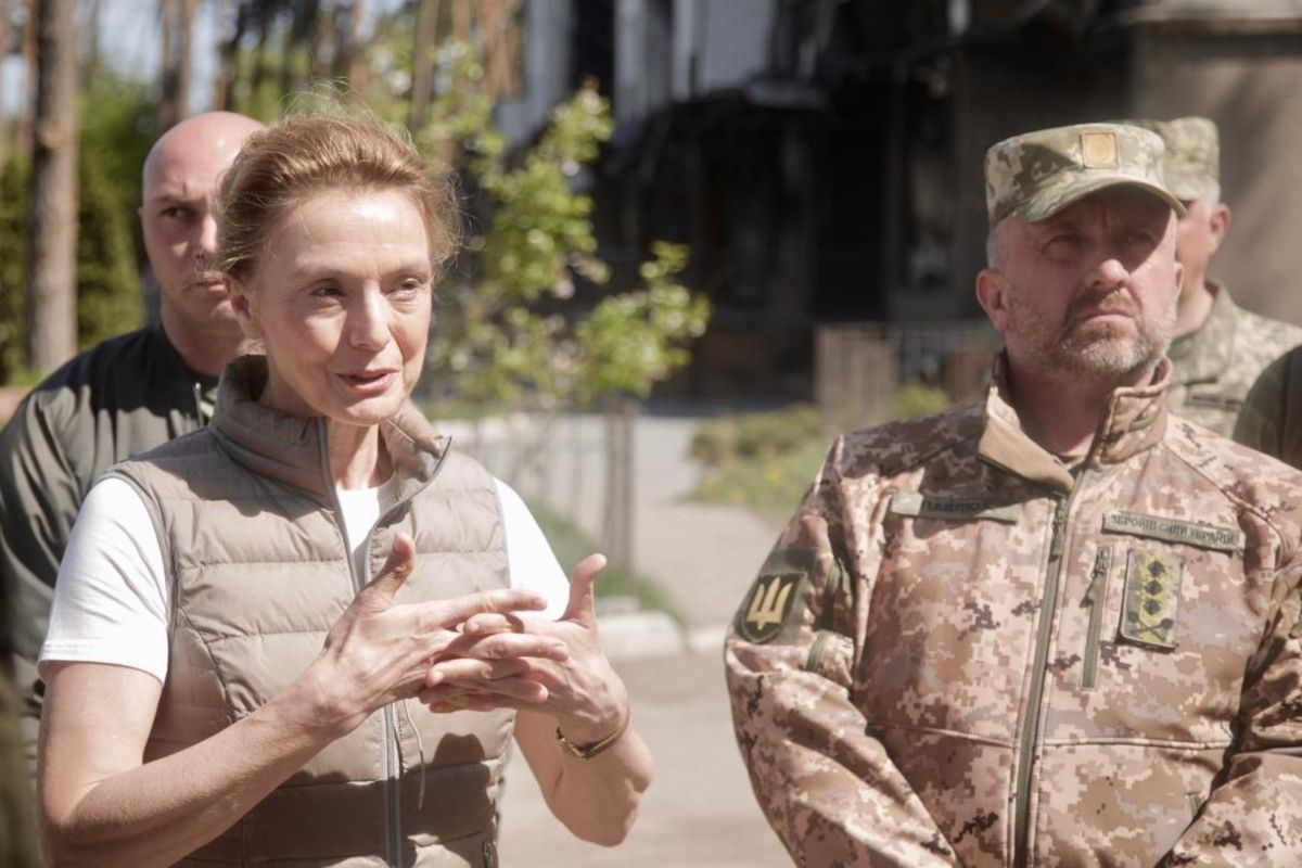 Російське вторгнення в Україну : 9 травня під час робочого візиту в Україну Генеральна секретарка Ради Європи Марія Пейчинович Бурич побувала на Київщині та відвідала Бородянку та Ірпінь. Російське вторгнення в Україну : 9 травня під час робочого візиту в Україну Генеральна секретарка Ради Європи Марія Пейчинович Бурич побувала на Київщині та відвідала Бородянку та Ірпінь.