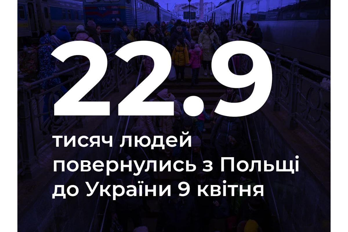 Російське вторгнення в Україну : Рекордна кількість українців повернулася додому з Польщі 9 квітня Російське вторгнення в Україну : Рекордна кількість українців повернулася додому з Польщі 9 квітня