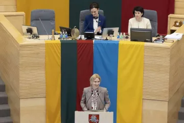 ​Російське вторгнення в Україну : Олена Кондратюк виступила у Парламенті Литовської Республіки