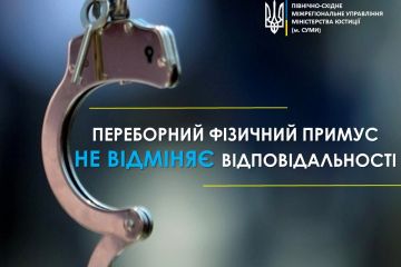 Переборний фізичний примус не відміняє відповідальності Переборний фізичний примус не відміняє відповідальності