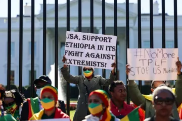 ​Війна в Ефіопії призводить до протестів в США
