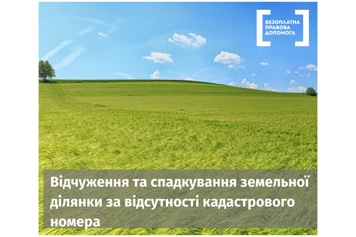 Відчуження та спадкування земельної ділянки за відсутності кадастрового номера