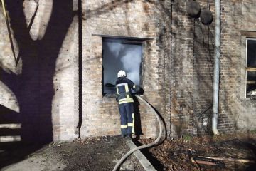 Нічна пожежа в Запоріжжі Нічна пожежа в Запоріжжі