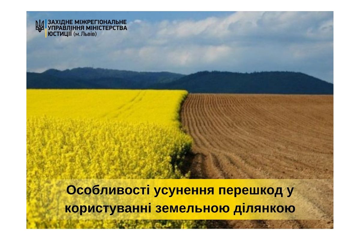 Усунення перешкод у користуванні земельною ділянкою Усунення перешкод у користуванні земельною ділянкою