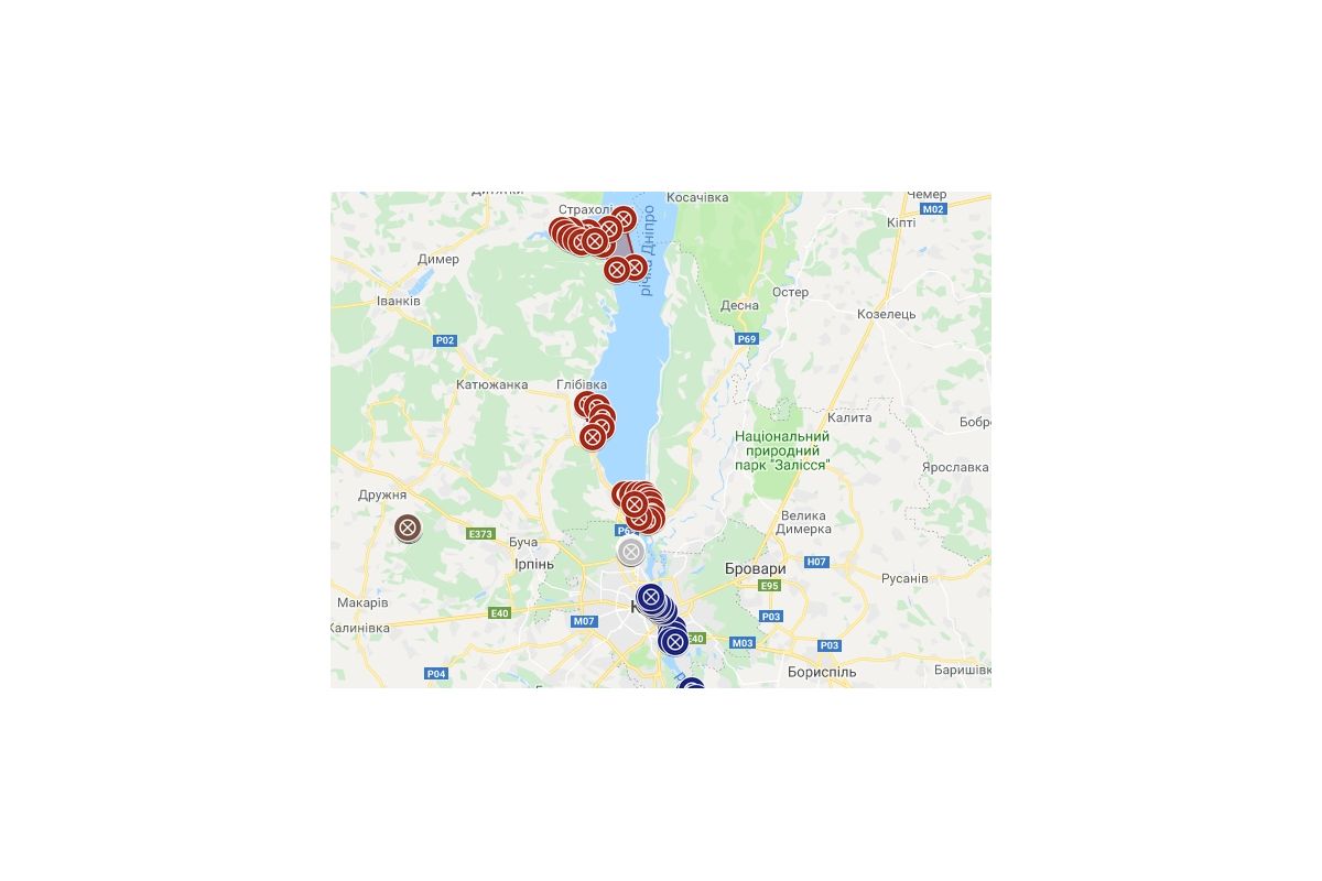 В усіх областях України створено онлайн карти зимувальних ям з географічними координатами В усіх областях України створено онлайн карти зимувальних ям з географічними координатами