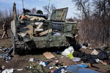 ​Російське вторгнення в Україну :  Кадри 18+. В ЗСУ показали гори тіл знищених на Донбасі окупантів