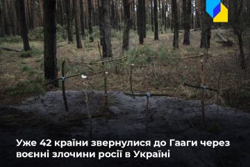 Російське вторгнення в Україну :  Уже 42 країни звернулися до Гааги через воєнні злочини росії в Україні Російське вторгнення в Україну :  Уже 42 країни звернулися до Гааги через воєнні злочини росії в Україні