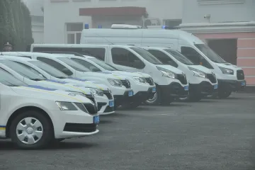 ​Поліцейські Полтавщини отримали 8 нових службових автомобілів