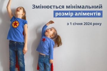 Збільшено мінімальний розмір аліментів на дитину Збільшено мінімальний розмір аліментів на дитину