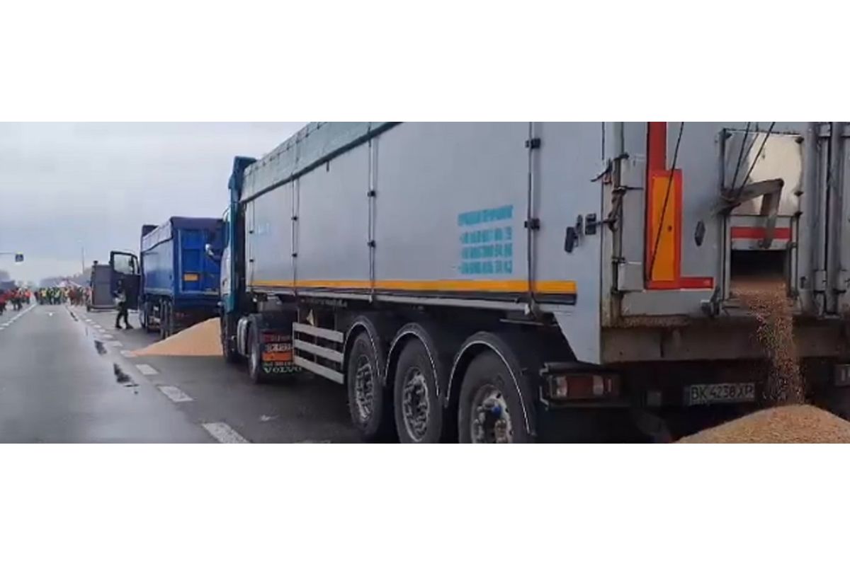 Українське посольство наполягає на тому, щоб поліція Польщі розслідувала інцидент з розсипанням зерна на кордоні, який дипломати описують як ганебний Українське посольство наполягає на тому, щоб поліція Польщі розслідувала інцидент з розсипанням зерна на кордоні, який дипломати описують як ганебний