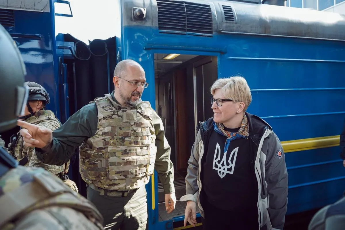 Російське вторгнення в Україну : До Києва приїхала прем'єр-міністерка Литви Інґріду Шимоніте