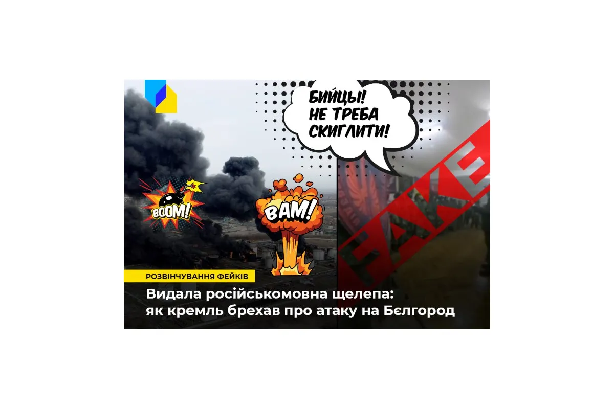 Російське вторгнення в Україну : Як кремль бреше про атаку на бєлгородську область рф