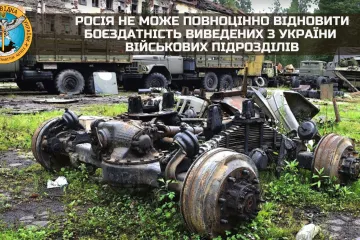 ​Російське вторгнення в Україну :  росія не може повноцінно відновити боєздатність виведених з України військових підрозділів