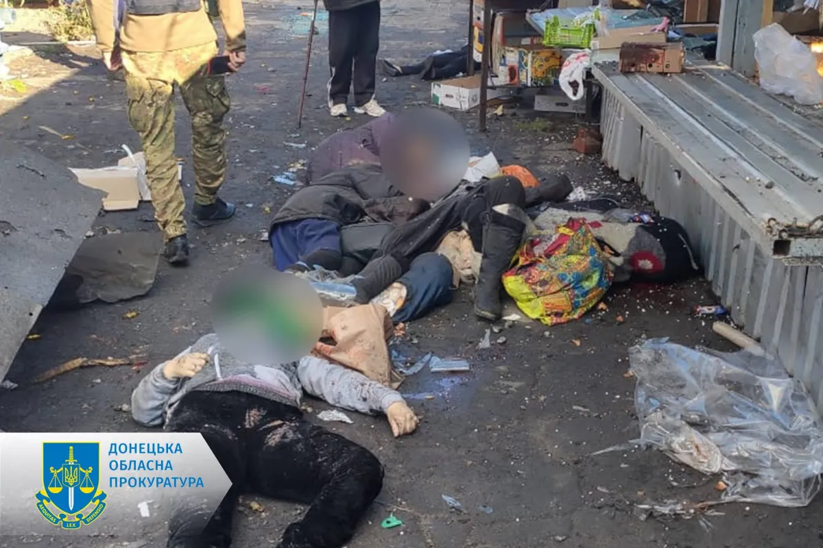 Сім загиблих та дванадцять поранених через обстріл окупантами ринку в Авдіївці – розпочато розслідування