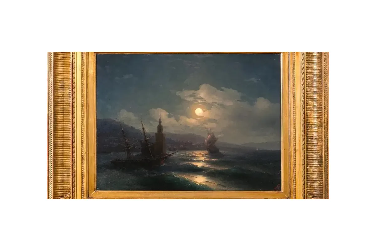 Російські аукціонери виставили на торги картину відомого художника Івана Айвазовського під назвою "Місячна ніч", яка була оголошена Україною у міжнародний розшук