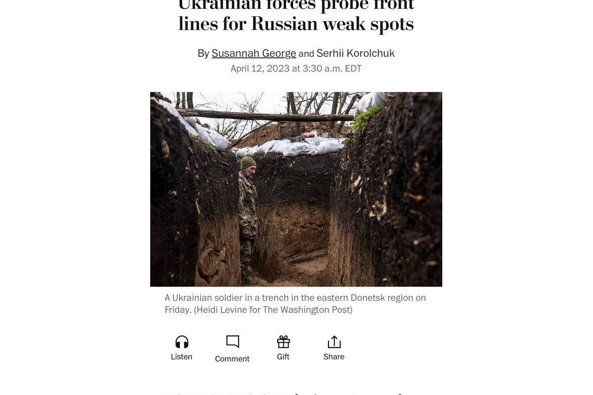 Україна відклала контрнаступ, — The Washington Post Україна відклала контрнаступ, — The Washington Post