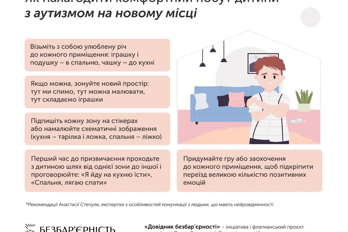 Як налагодити комфортний побут дитини з аутизмом на новому місці? Як налагодити комфортний побут дитини з аутизмом на новому місці?