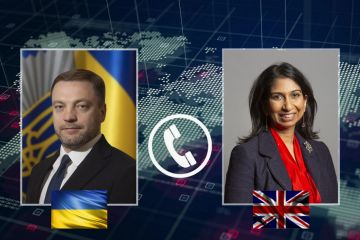 Бесіда Дениса Монастирського з міністром Суеллою Браверман (Британія) Бесіда Дениса Монастирського з міністром Суеллою Браверман (Британія)