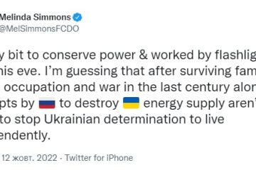 Посол Великої Британії в Україні Мелінда Сіммонс: "Для економії електроенергії у Києві працюю з ліхтариком" ✨ Посол Великої Британії в Україні Мелінда Сіммонс: "Для економії електроенергії у Києві працюю з ліхтариком" ✨