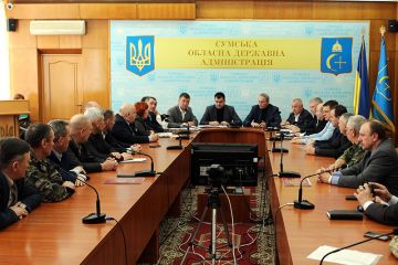 Очільники Сумщини зустрілися з учасниками бойових дій на території інших держав Очільники Сумщини зустрілися з учасниками бойових дій на території інших держав