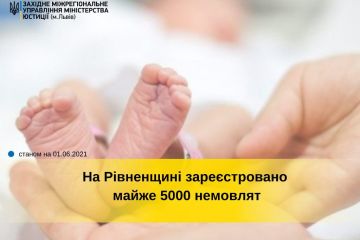 На Рівненщині зареєстровано майже 5000 немовлят! На Рівненщині зареєстровано майже 5000 немовлят!