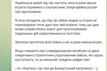 Втрати росіян за тиждень українських наступальних дій вп'ятеро перевищили втрати ЗСУ, — Маляр Втрати росіян за тиждень українських наступальних дій вп'ятеро перевищили втрати ЗСУ, — Маляр