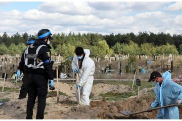 У Лимані на Донеччині завершили ексгумацію на місці масового поховання У Лимані на Донеччині завершили ексгумацію на місці масового поховання