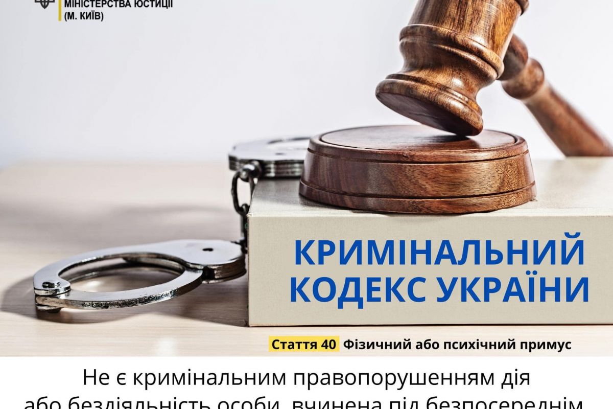 Не є кримінанльним правопорушенням дія або бездіяльність особи, вчинена під безпосереднім впливом фізичного примусу Не є кримінанльним правопорушенням дія або бездіяльність особи, вчинена під безпосереднім впливом фізичного примусу