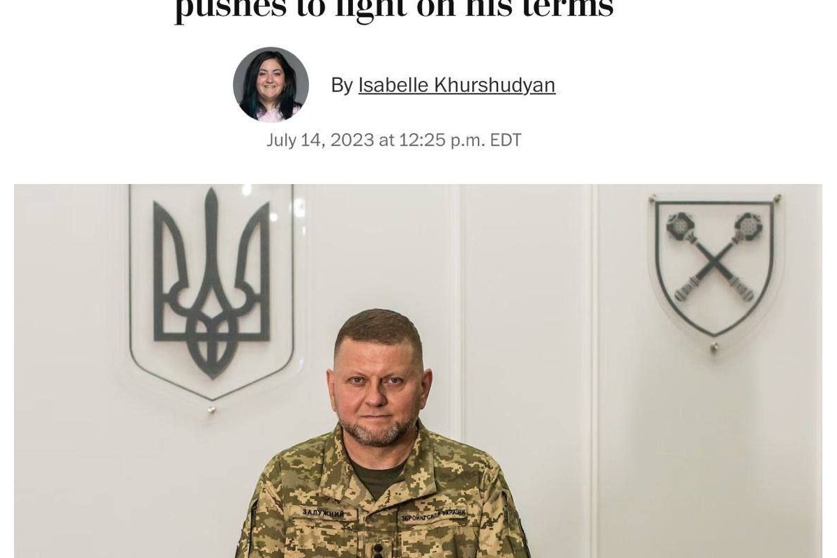 В інтерв'ю The Washington Post Головнокомандувач ЗСУ також заявив, що лише нам вирішувати, як вбивати ворога В інтерв'ю The Washington Post Головнокомандувач ЗСУ також заявив, що лише нам вирішувати, як вбивати ворога